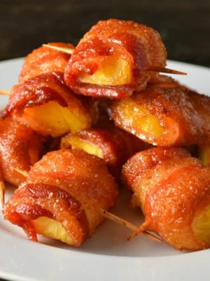 Bacon Wrapped Pineapple