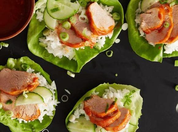 Korean Pork Lettuce Wraps